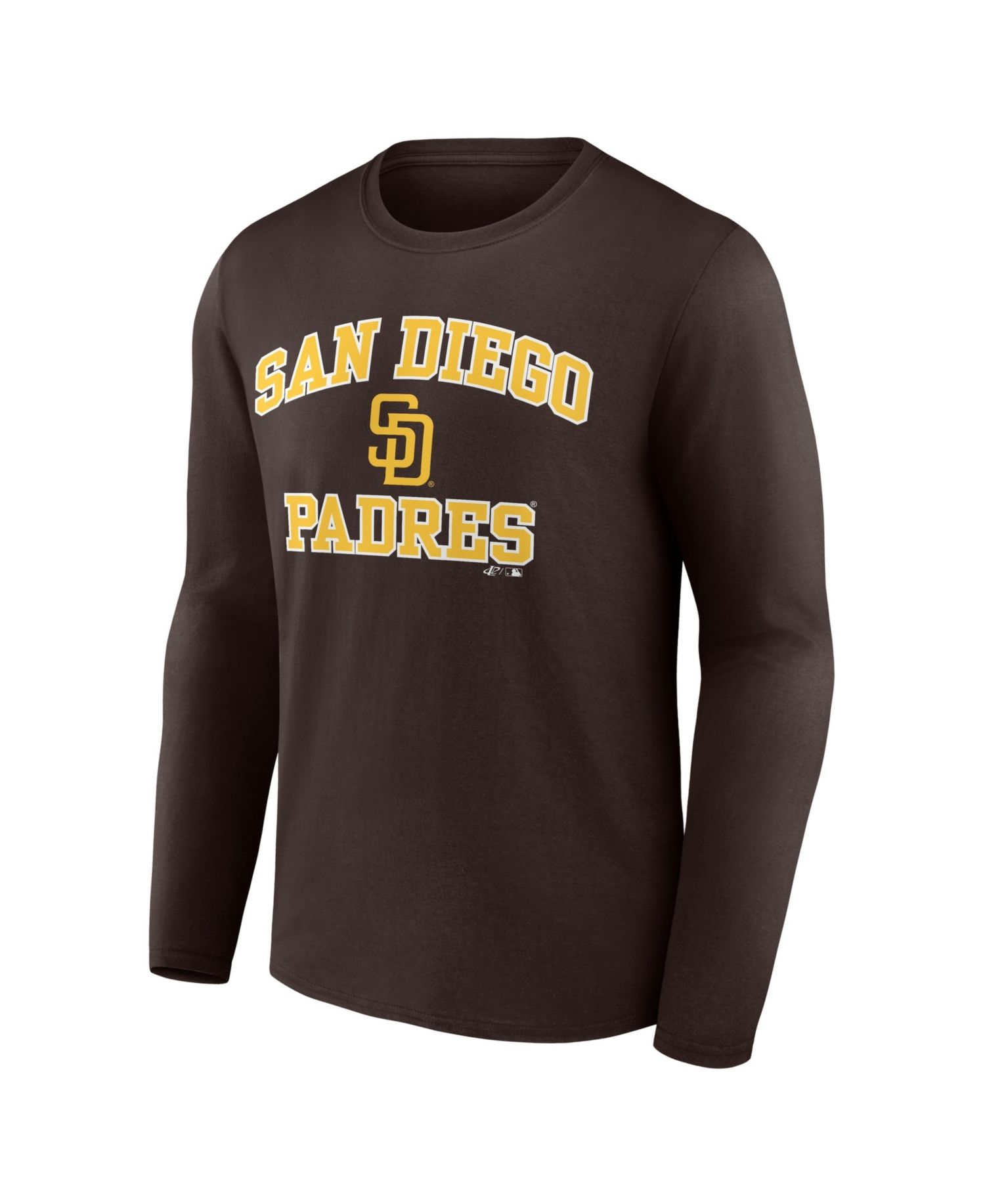 Men's Brown San Diego Padres Heart & Soul Long Sleeve T-Shirt