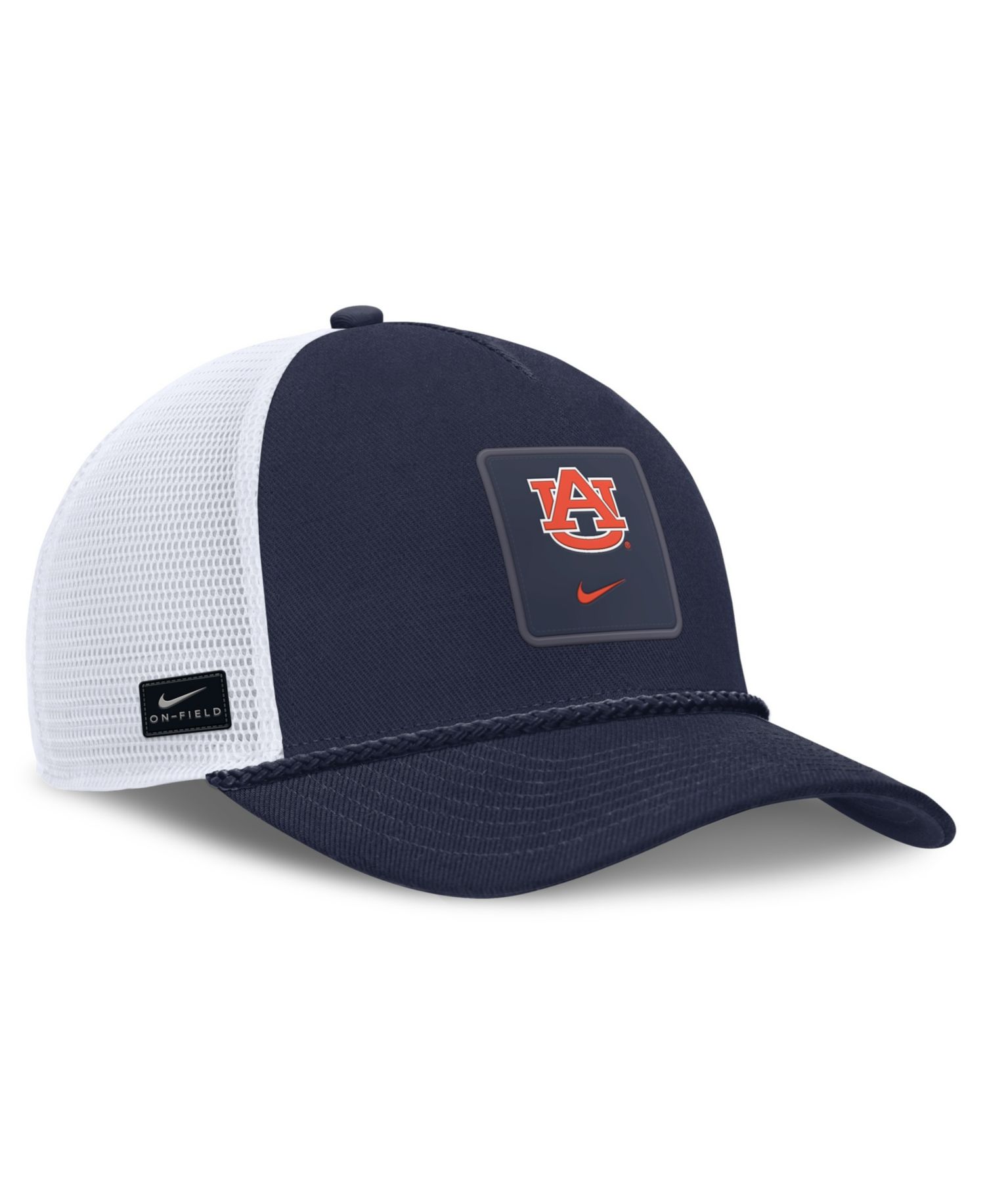 Men's and Women's Navy Auburn Tigers 2026 On-Field Gameday Rope Trucker Adjustable Hat