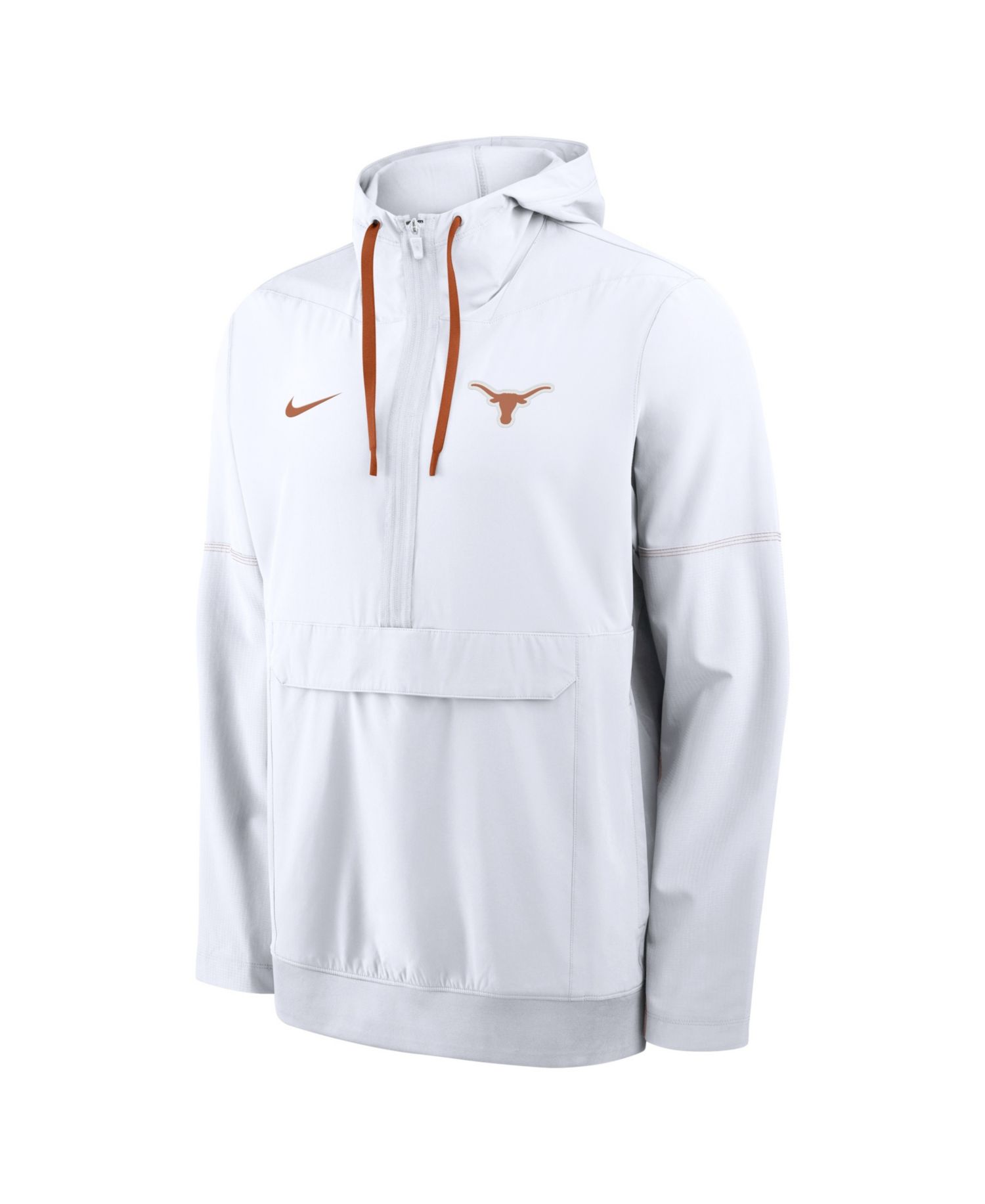Men's White Texas Longhorns 2026 Sideline Anorak Half-Zip Hoodie