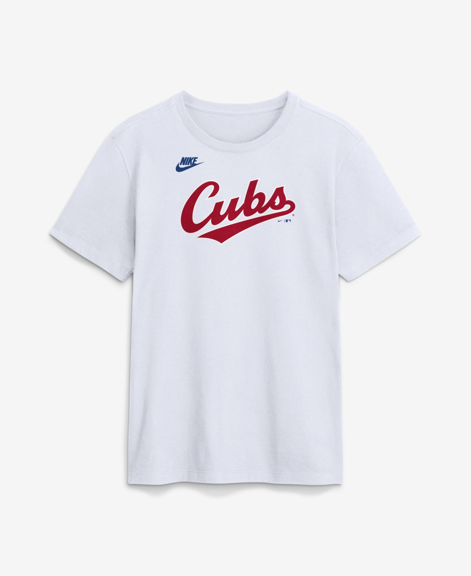Men's White Chicago Cubs Cooperstown Collection Wordmark T-Shirt