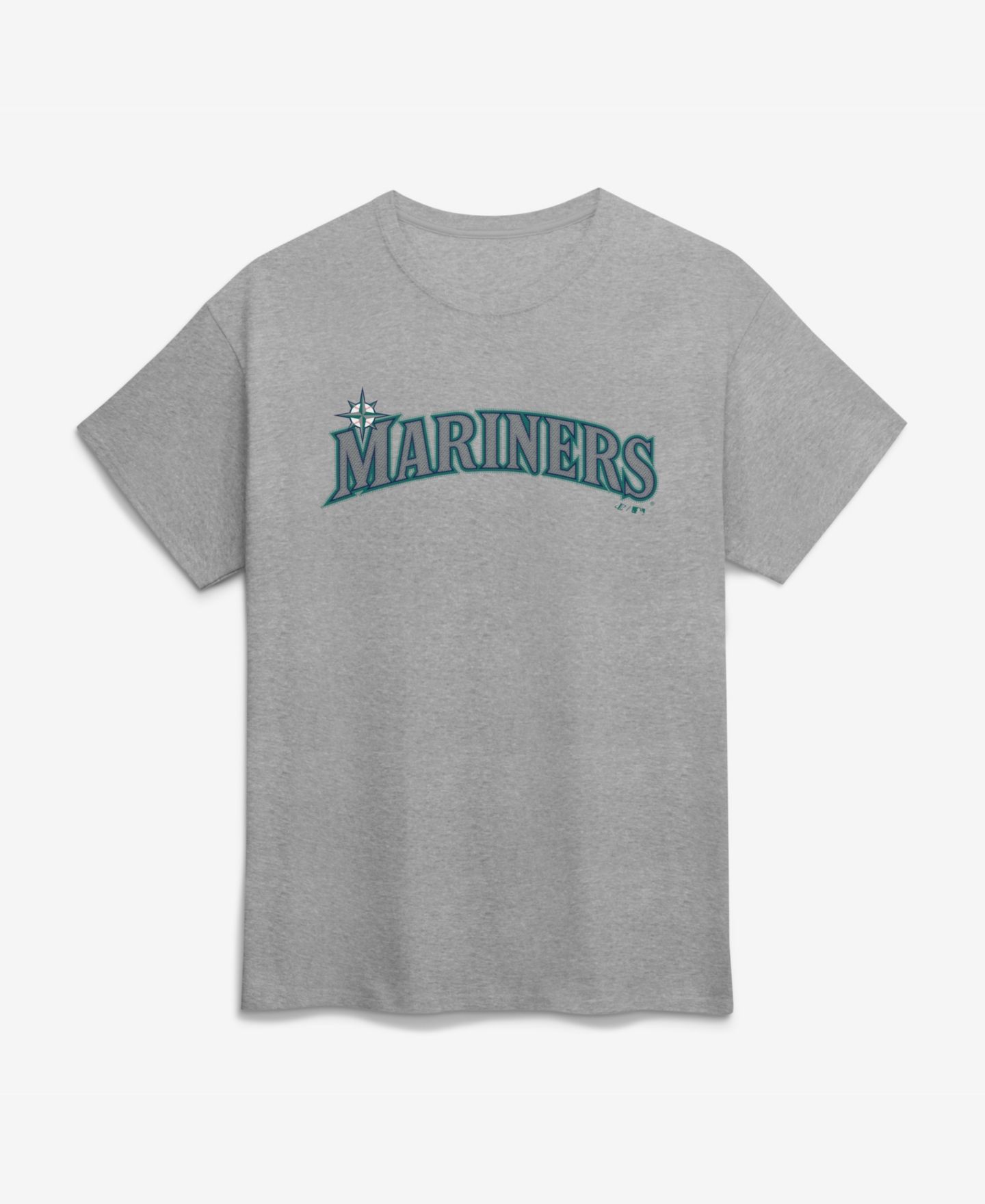 Мужская футболка Logo Athletic Heather Gray Seattle Mariners Wordmark — фото 1