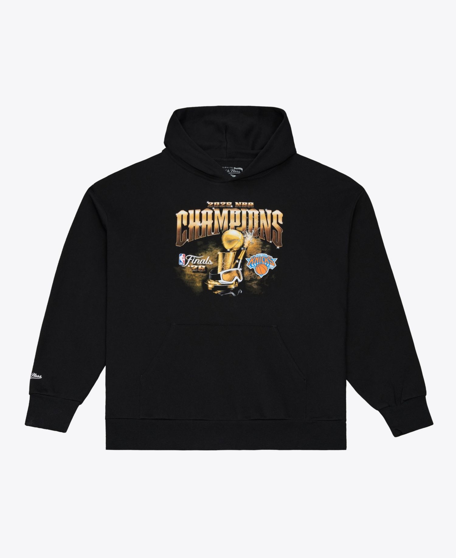 Men's Black New York Knicks 2026 NBA Finals Champions Hoodie