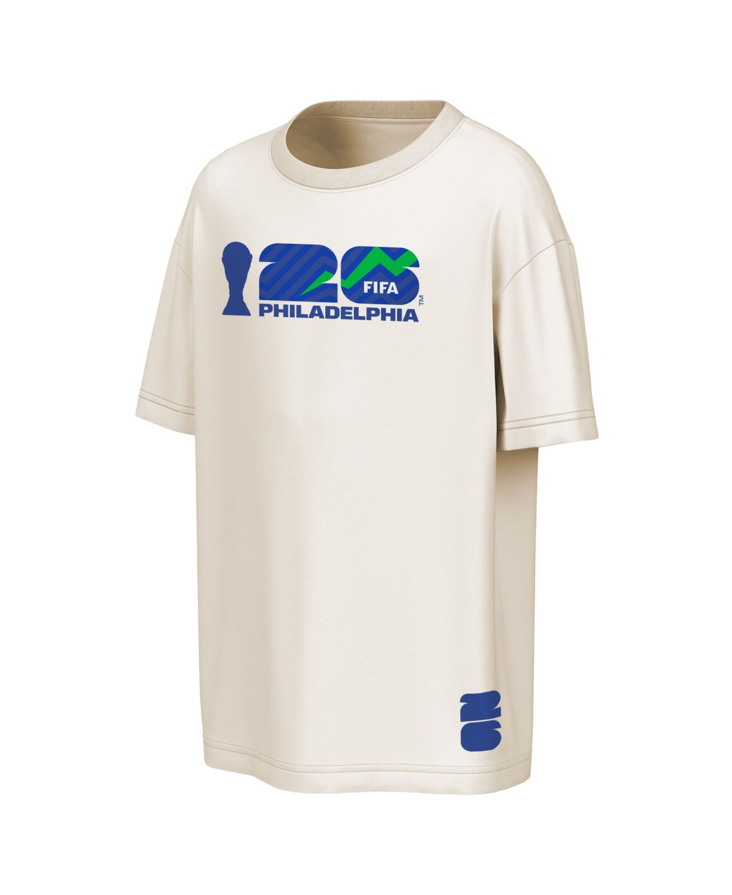 Men's Natural FIFA World Cup 2026 Philadelphia Big City Poster T-Shirt