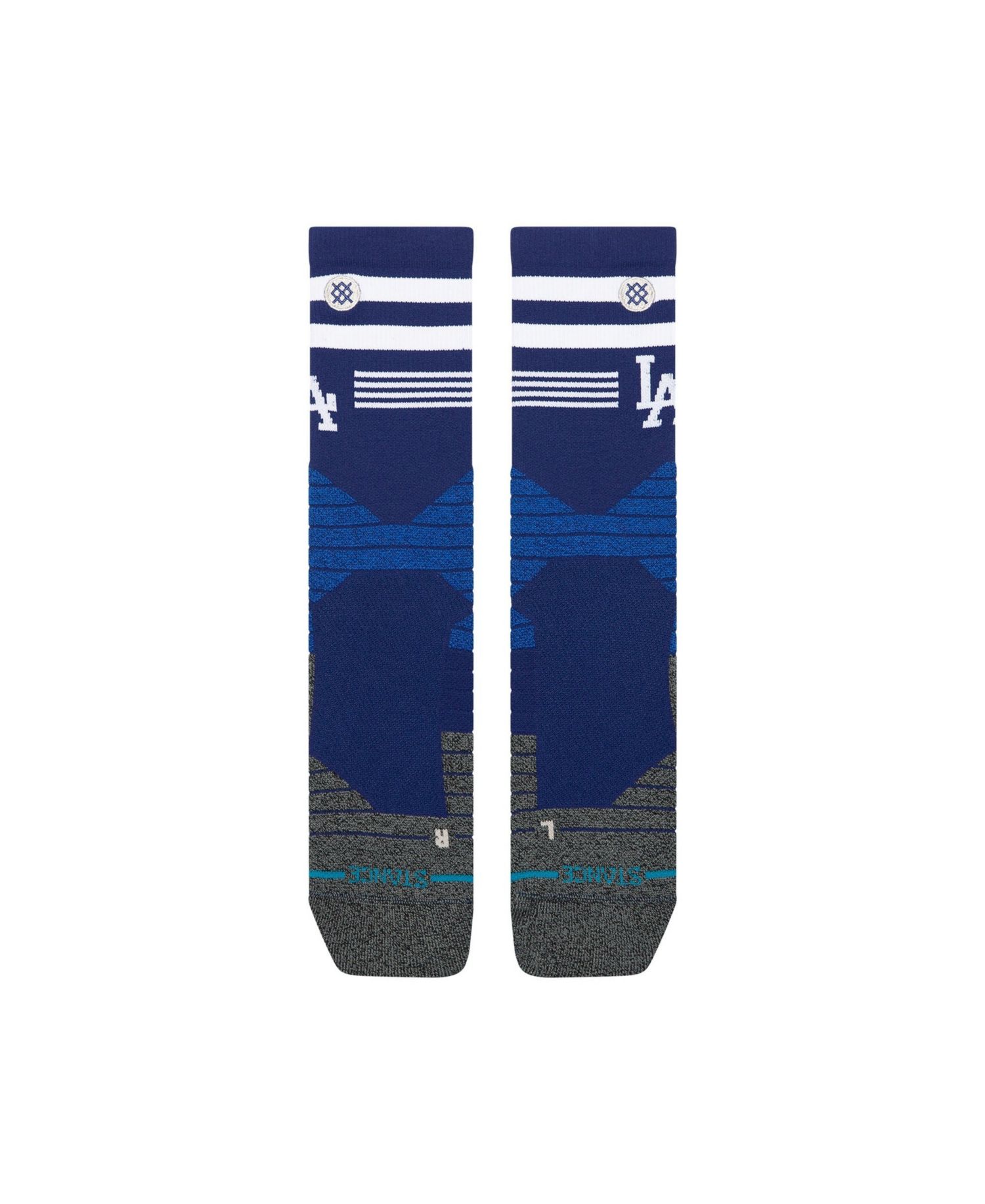 Men's and Women's Royal Los Angeles Dodgers Diamond Pro Crew Socks