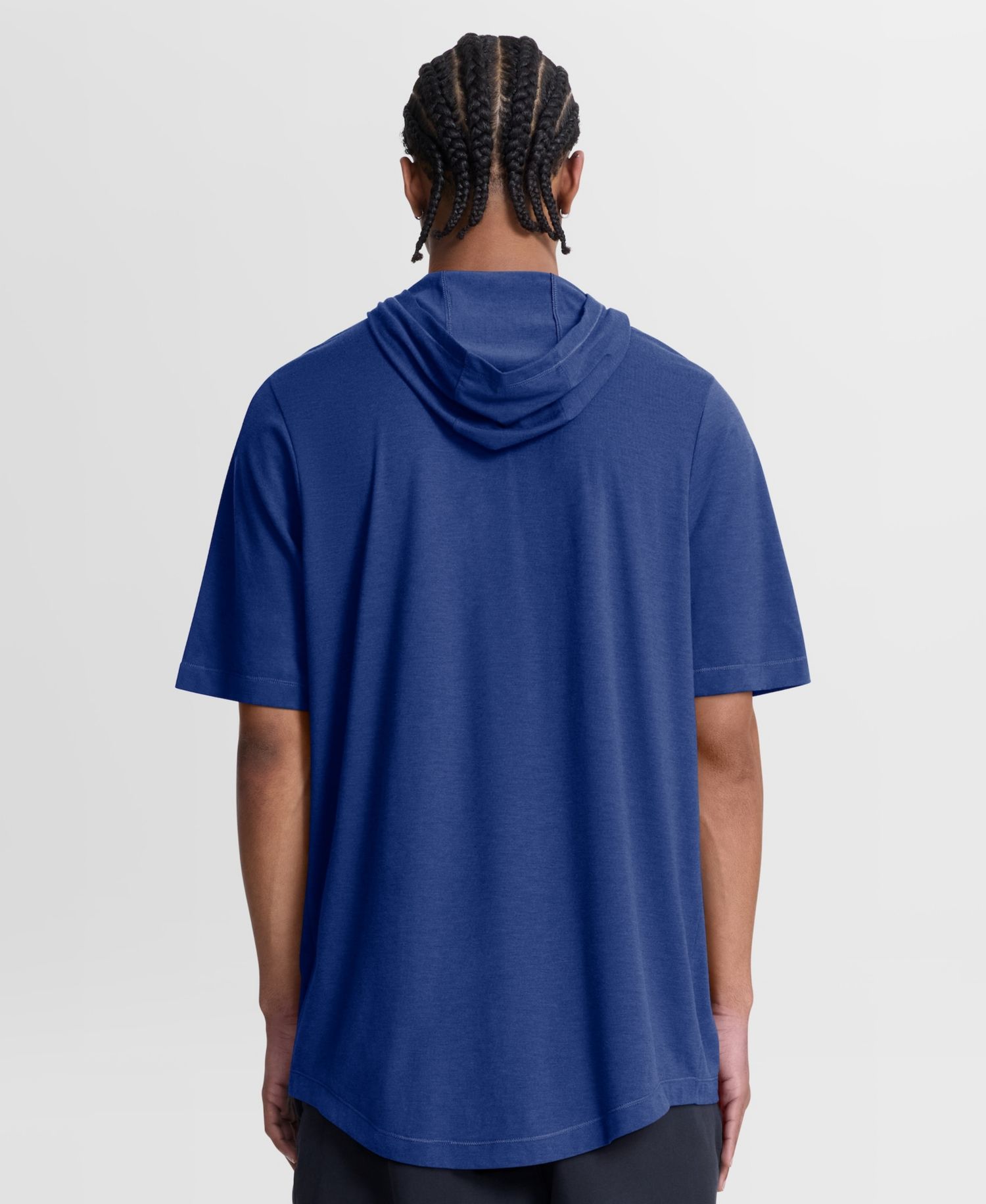 Men's Royal Texas Rangers Arched Wordmark Tri-Blend Hooded T-Shirt