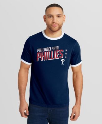 Men's Navy Philadelphia Phillies Americana Washed Ringer T-Shirt