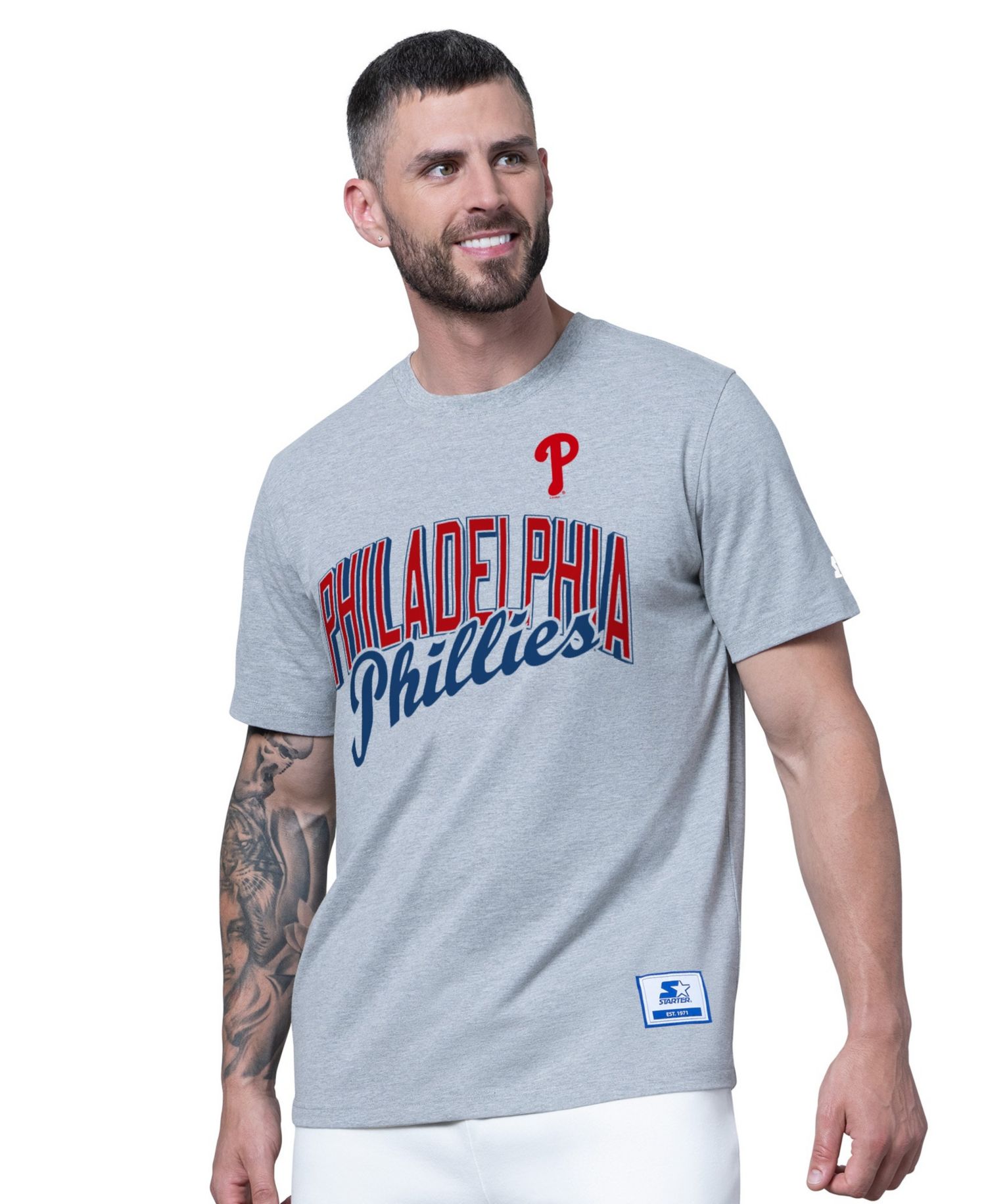 Men's Two-Pack Red/Heather Gray Philadelphia Phillies T-Shirt Set
