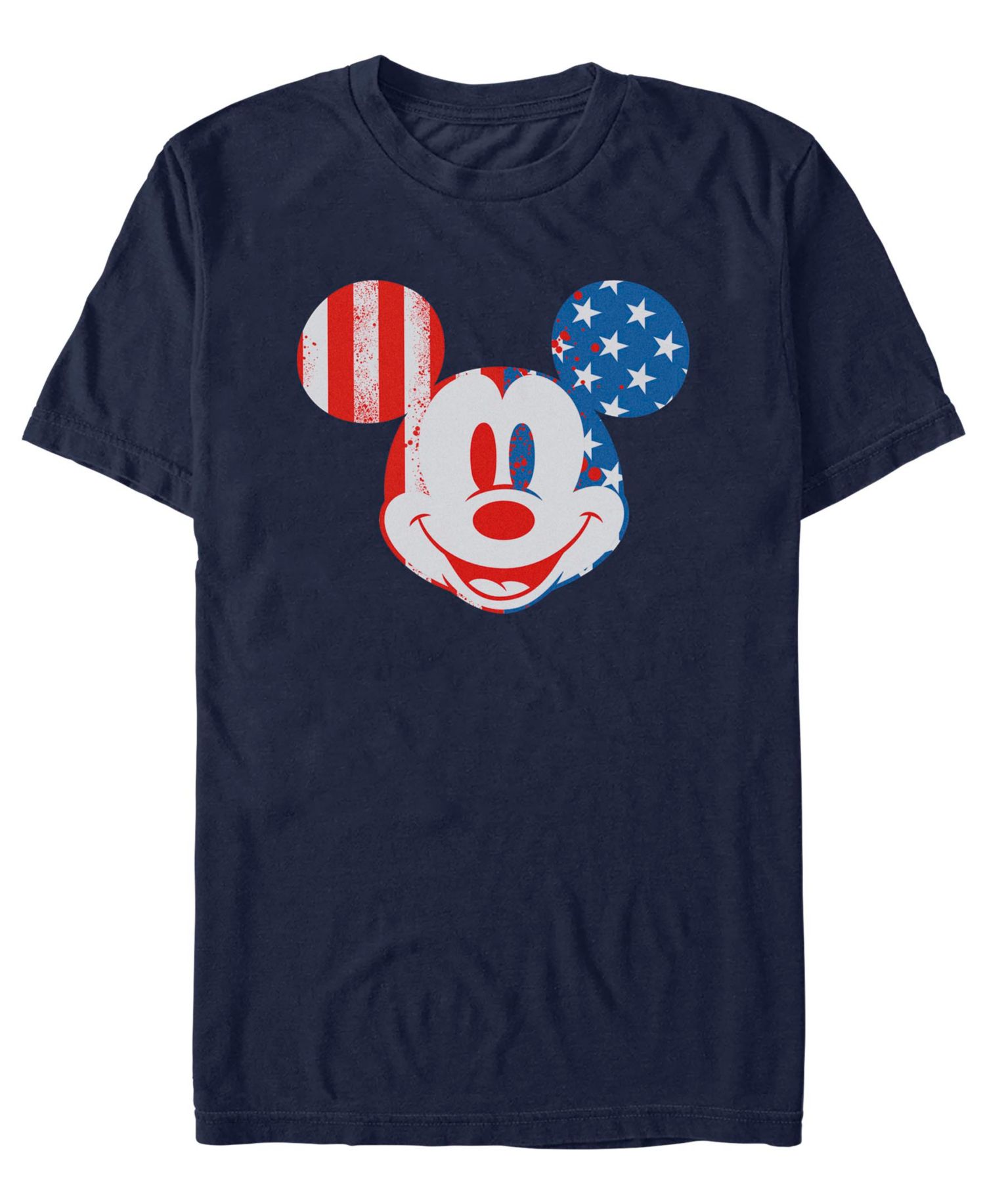 Men's Dis Mickey Flag Face Graphic T-Shirt