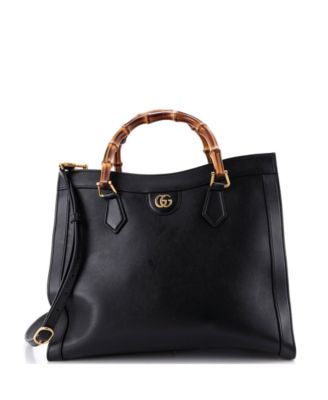 Medium Diana NM Bamboo Handle Tote Leather