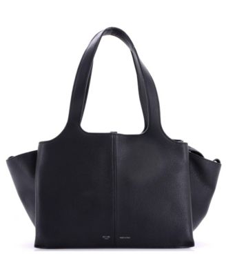 Small Tri-Fold Shoulder Bag Grained Calfskin