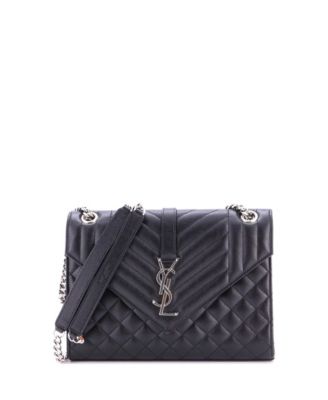 Medium Classic Monogram Envelope Satchel Mixed Matelasse Leather