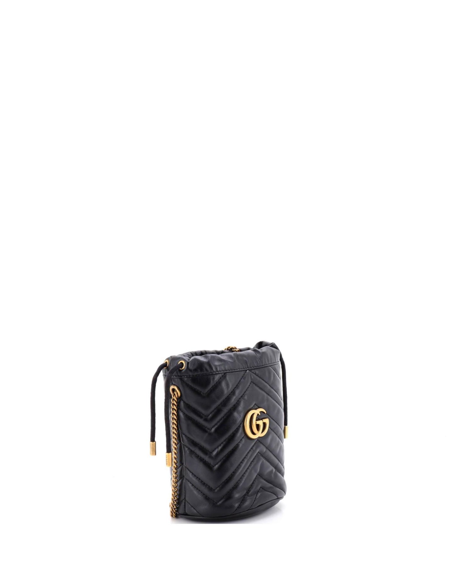 Mini GG Marmont Bucket Bag Matelasse Leather