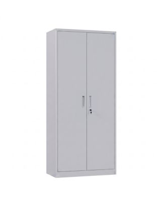 Lockable Steel File Cabinet, Adjustable Shelves, Metal Document Storage Cabinet for Home Office