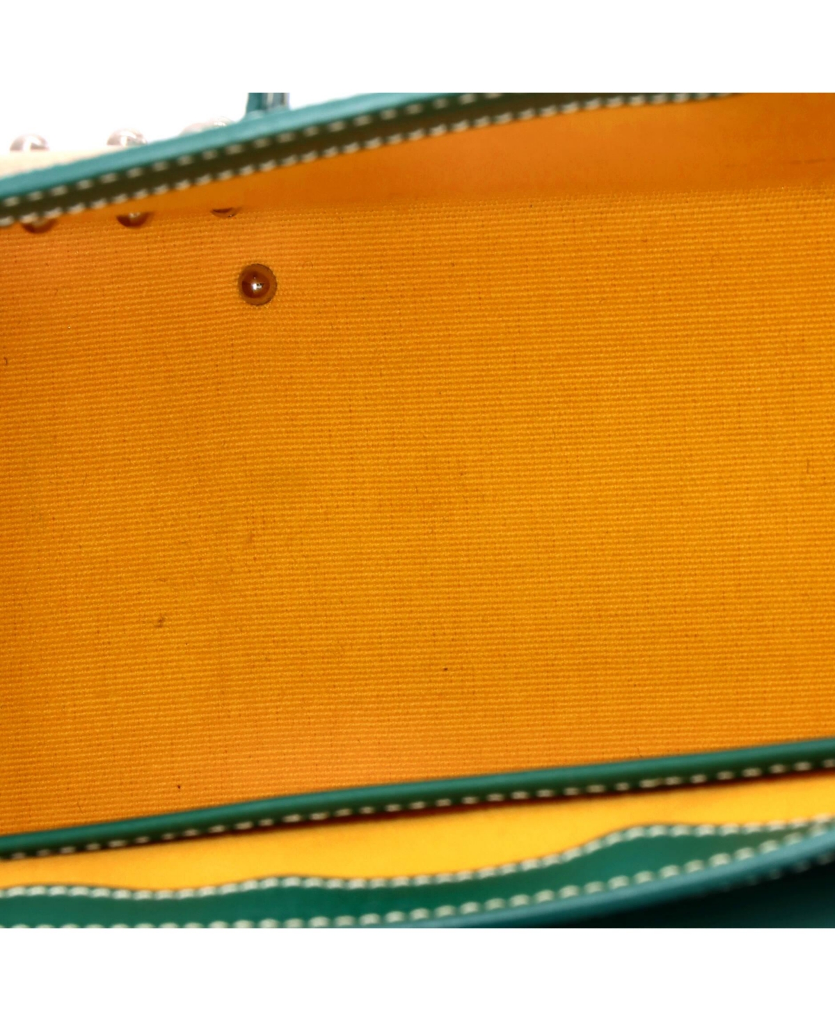 Pre-Owned Goyard Mini Structured Saigon Top Handle Bag Coated Canvas with Leather