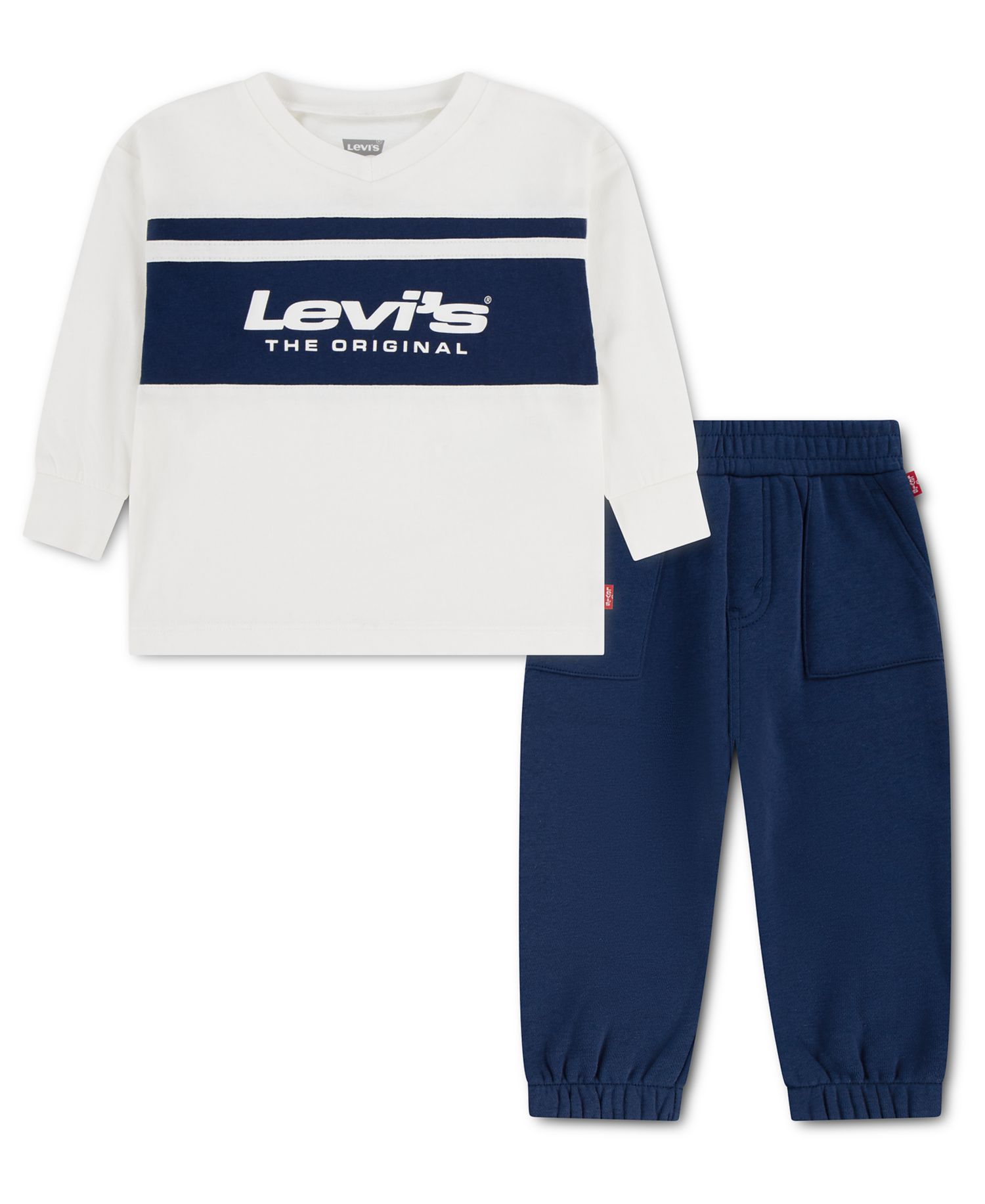 Baby Boys' Color-Block Print Top and Joggers, 2-Piece Set