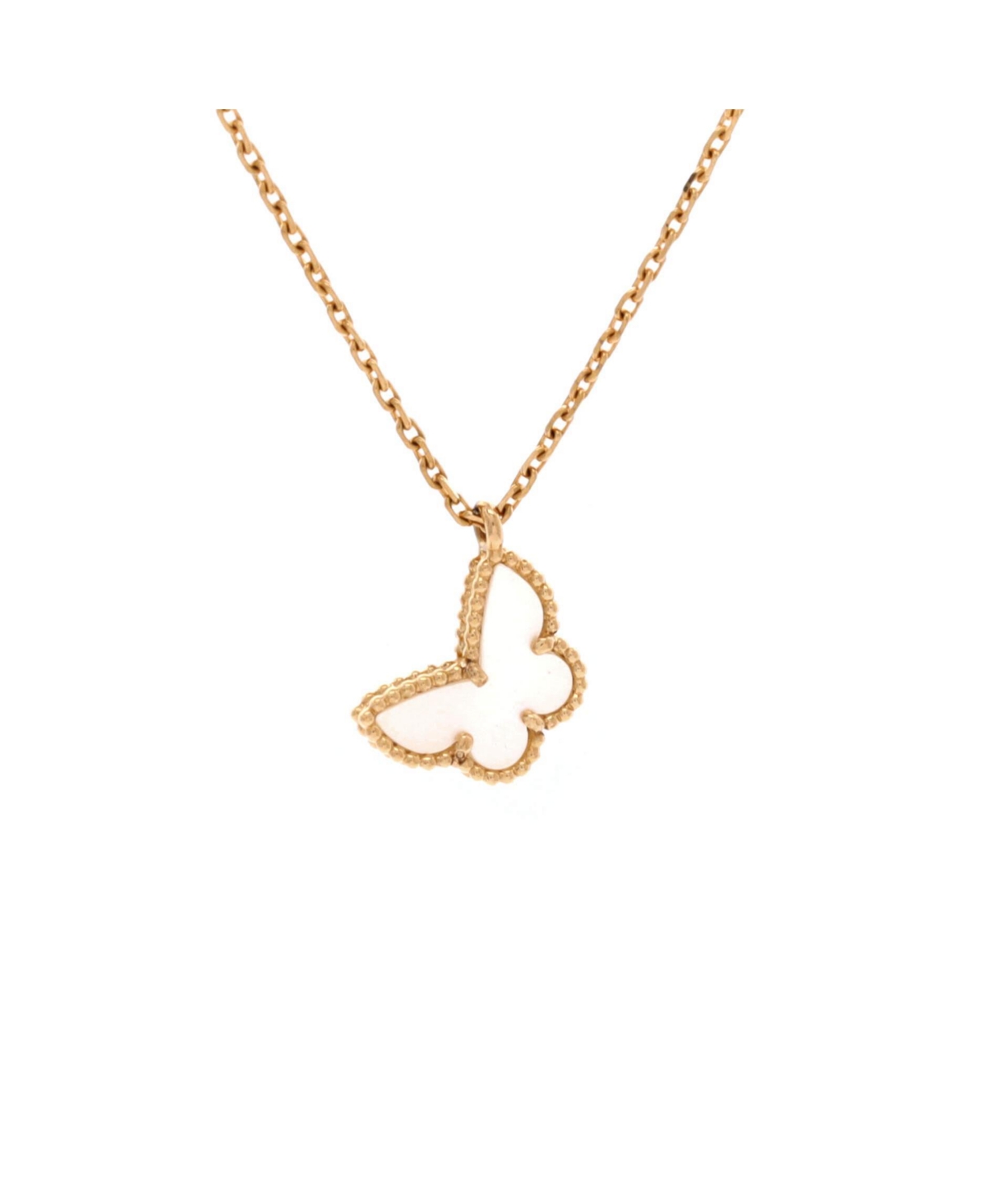 Pre-Owned Van Cleef & Arpels Sweet Alhambra Butterfly Pendant Necklace - 18k yellow gold