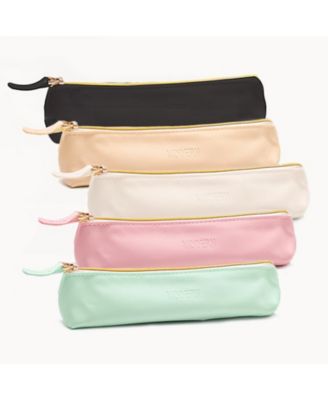 Small Pencil Cases Pouch Zipper Makeup Bag Multi-function Stationery Organizer Home Office Vacation