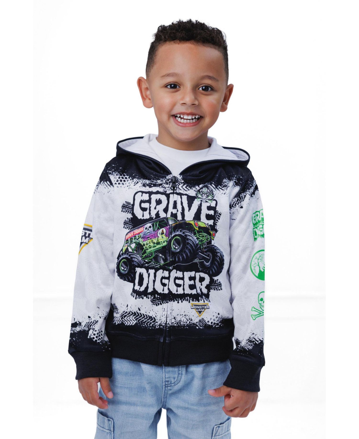 Kids & Baby Grave(5-12) Digger Boys' Fleece Zip-Up Hoodie