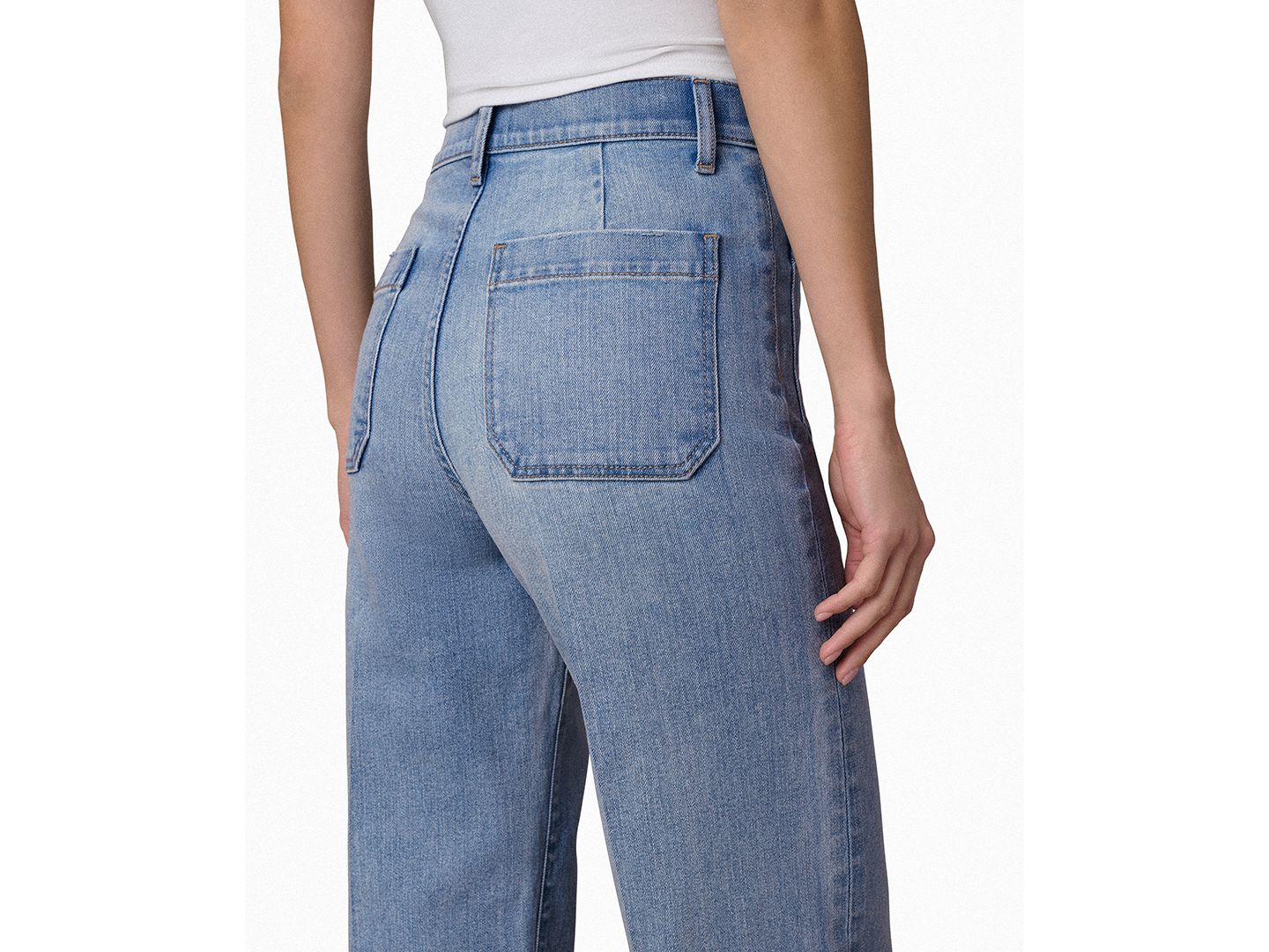 Женские джинсы Joe's Jeans The Mia Patch Pocket High-Rise Wide, цвет: Amiable — фото 6