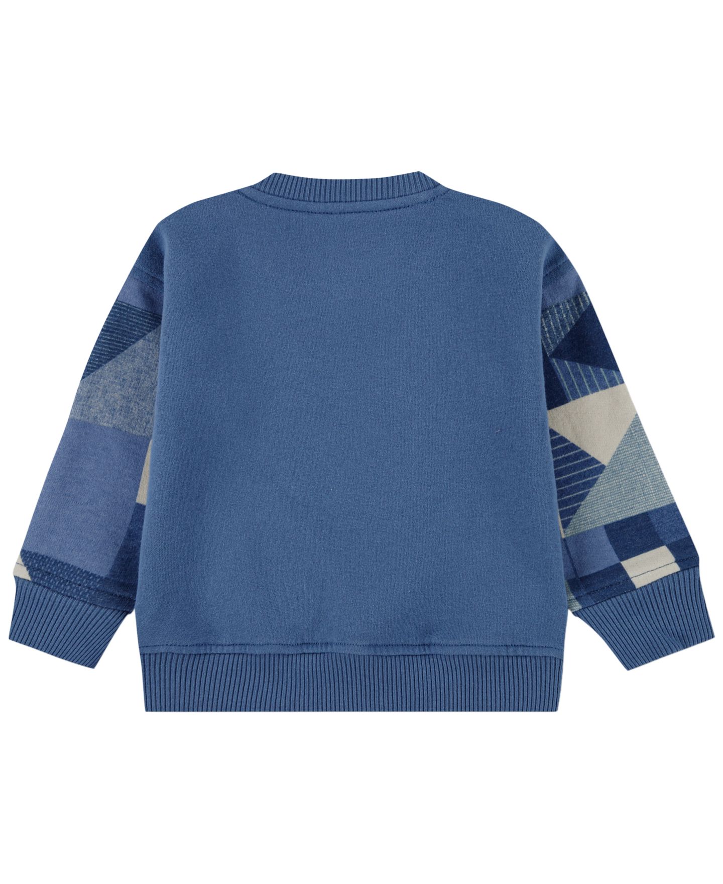 Свитшот abercrombie kids Essential Patchwork Long-Sleeve Sweatshirt для мальчиков-малышей, цвет: Синий — фото 2