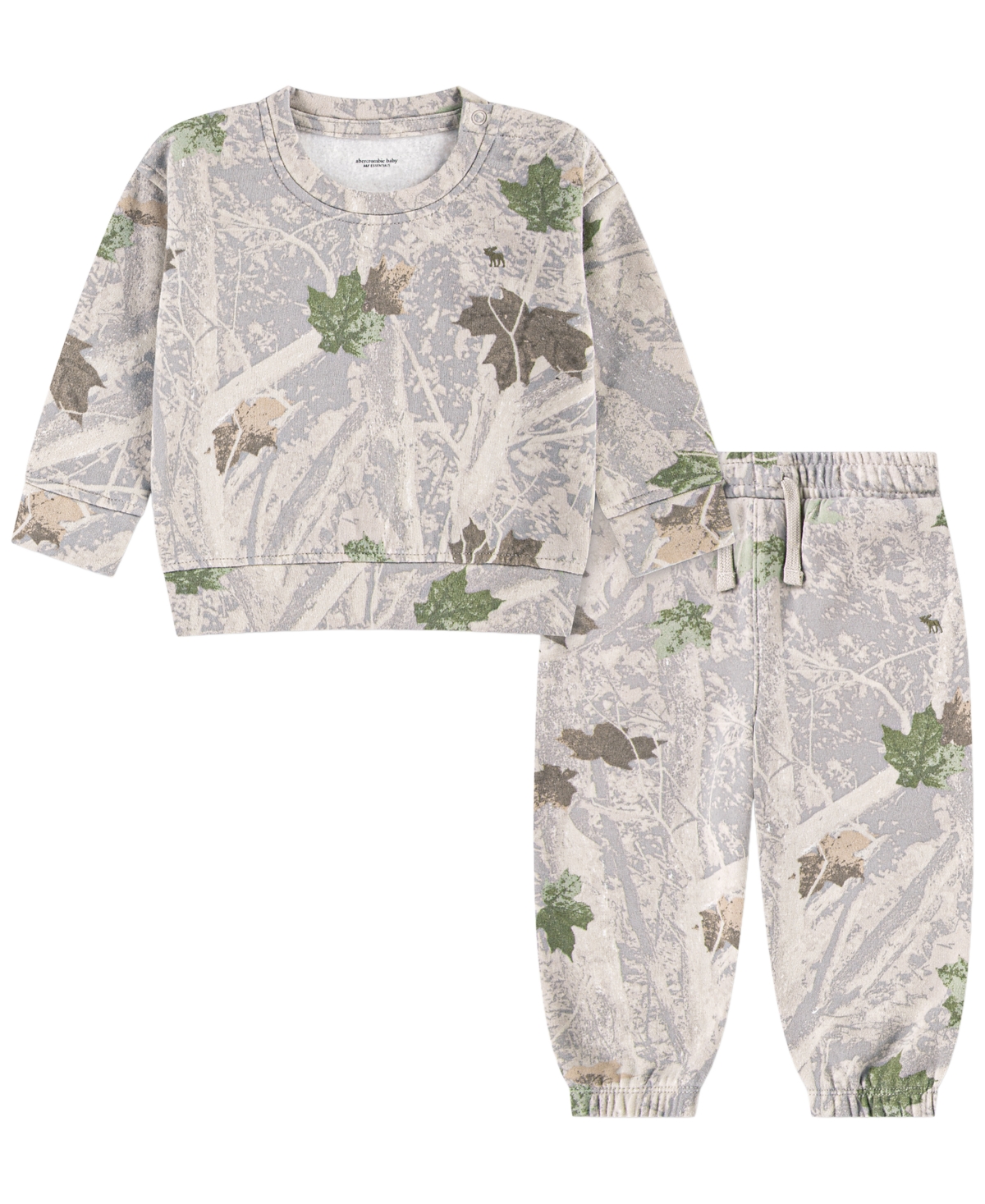 abercrombie kids Baby Boys' Long-Sleeve Sweatshirt and Pants, 2-Piece Set