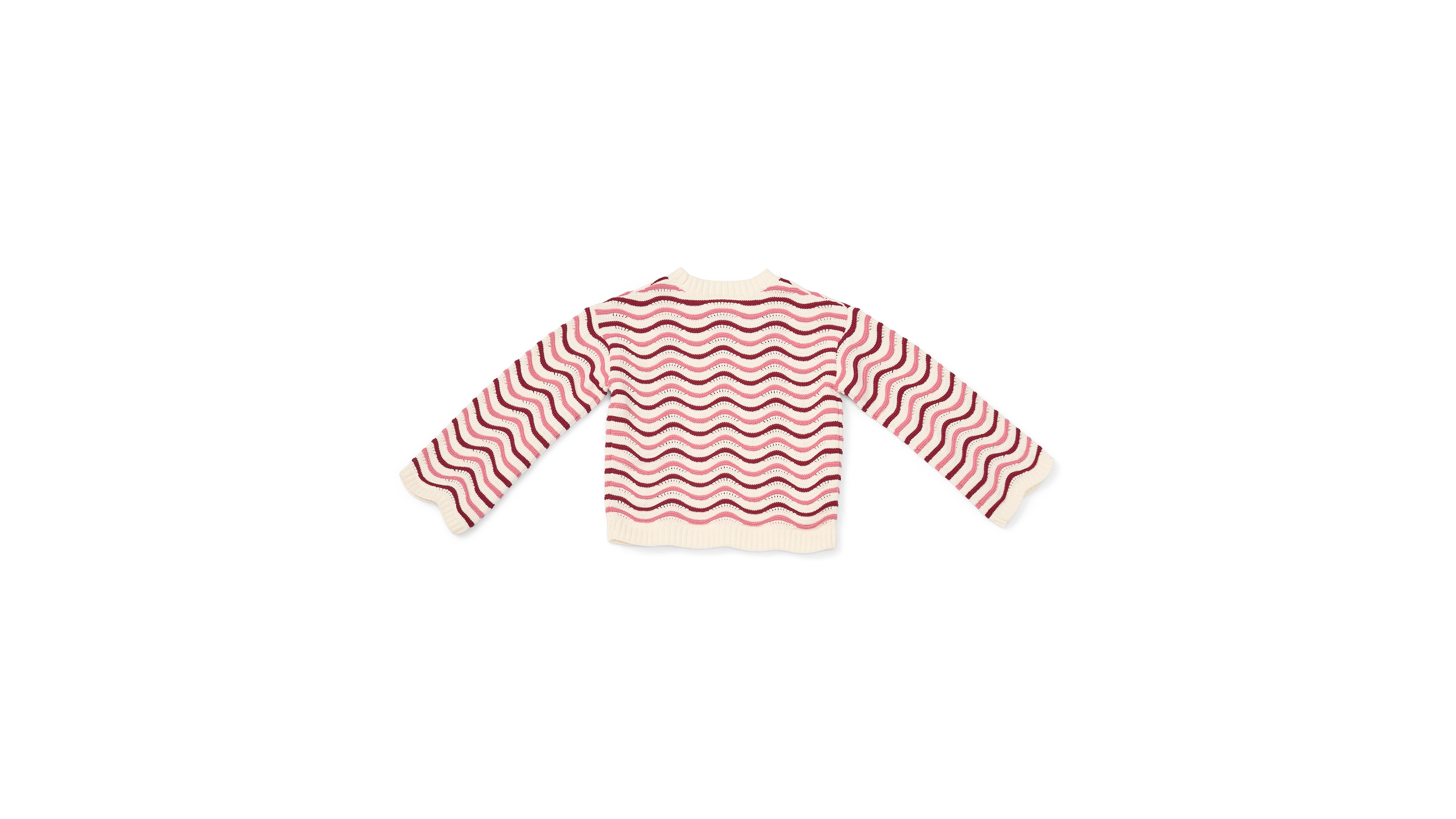 CeCe Girls' 4-16 Crewneck Pointel Sweater