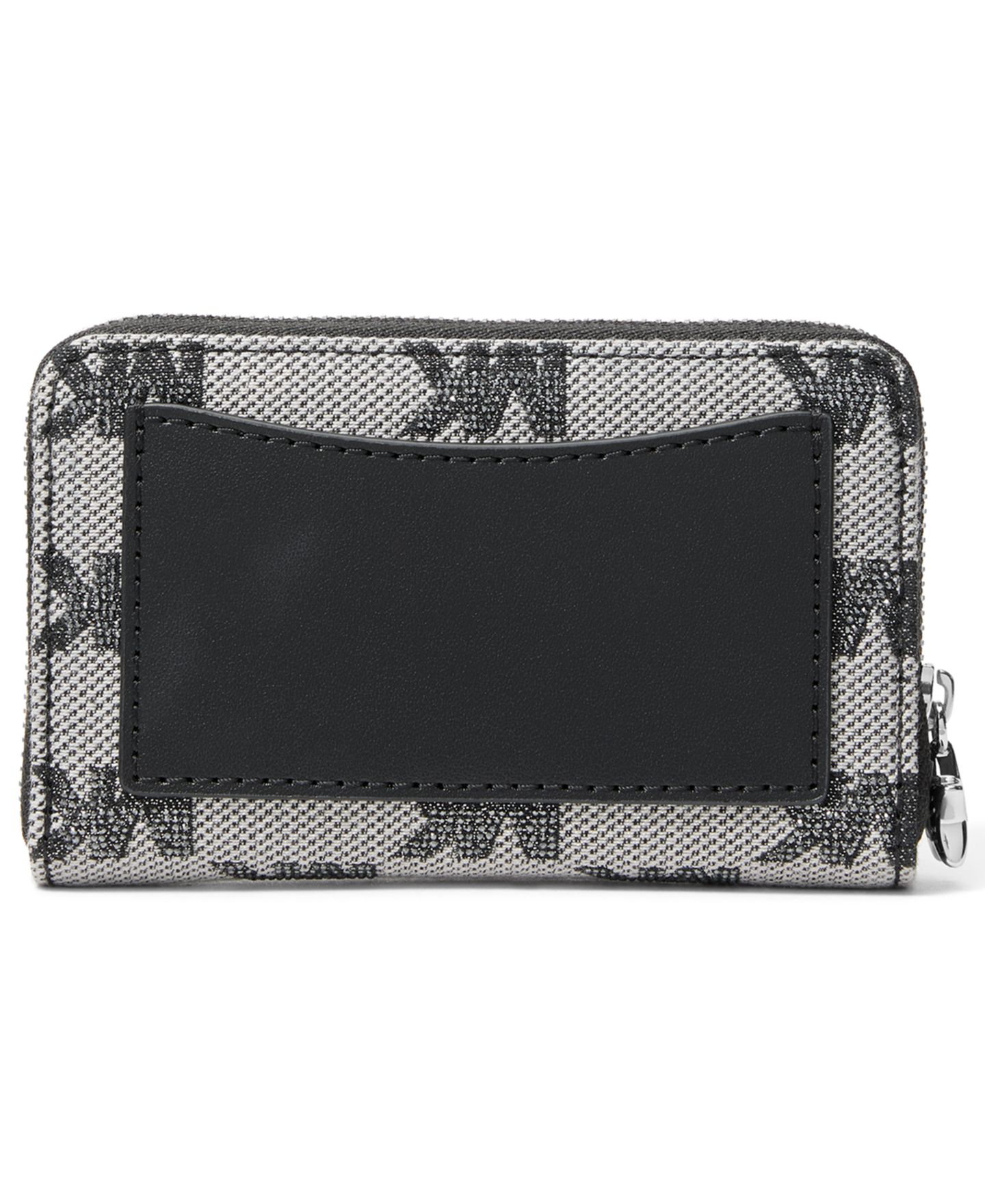 Женский кошелёк Michael Kors Silver-Tone Hardware Compact Card Case Wallet, цвет: Чёрный — фото 2
