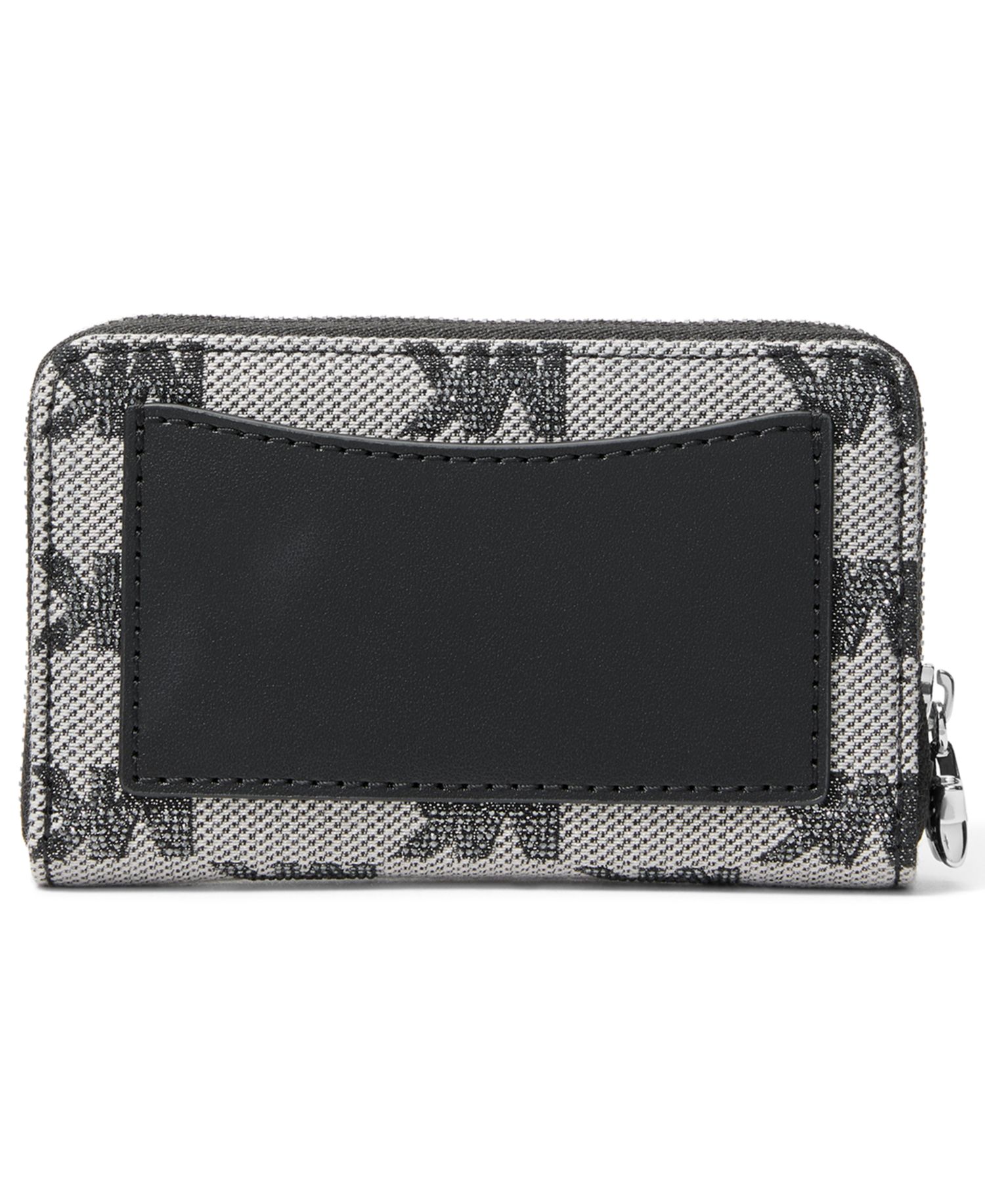 Silver-Tone Hardware Compact Card Case Wallet