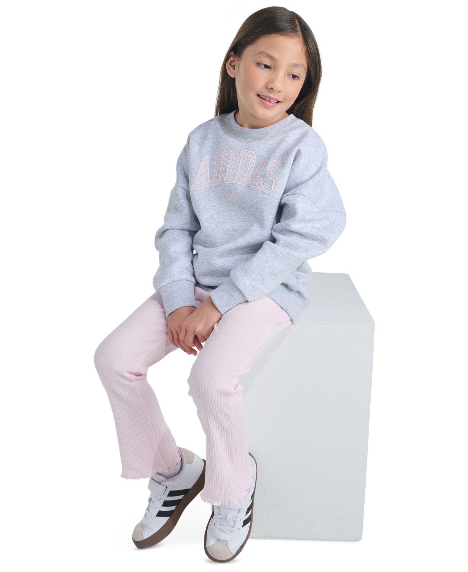 Girls' 2T-6X Long-Sleeve Sweatshirt and Pants, 2-Piece Set