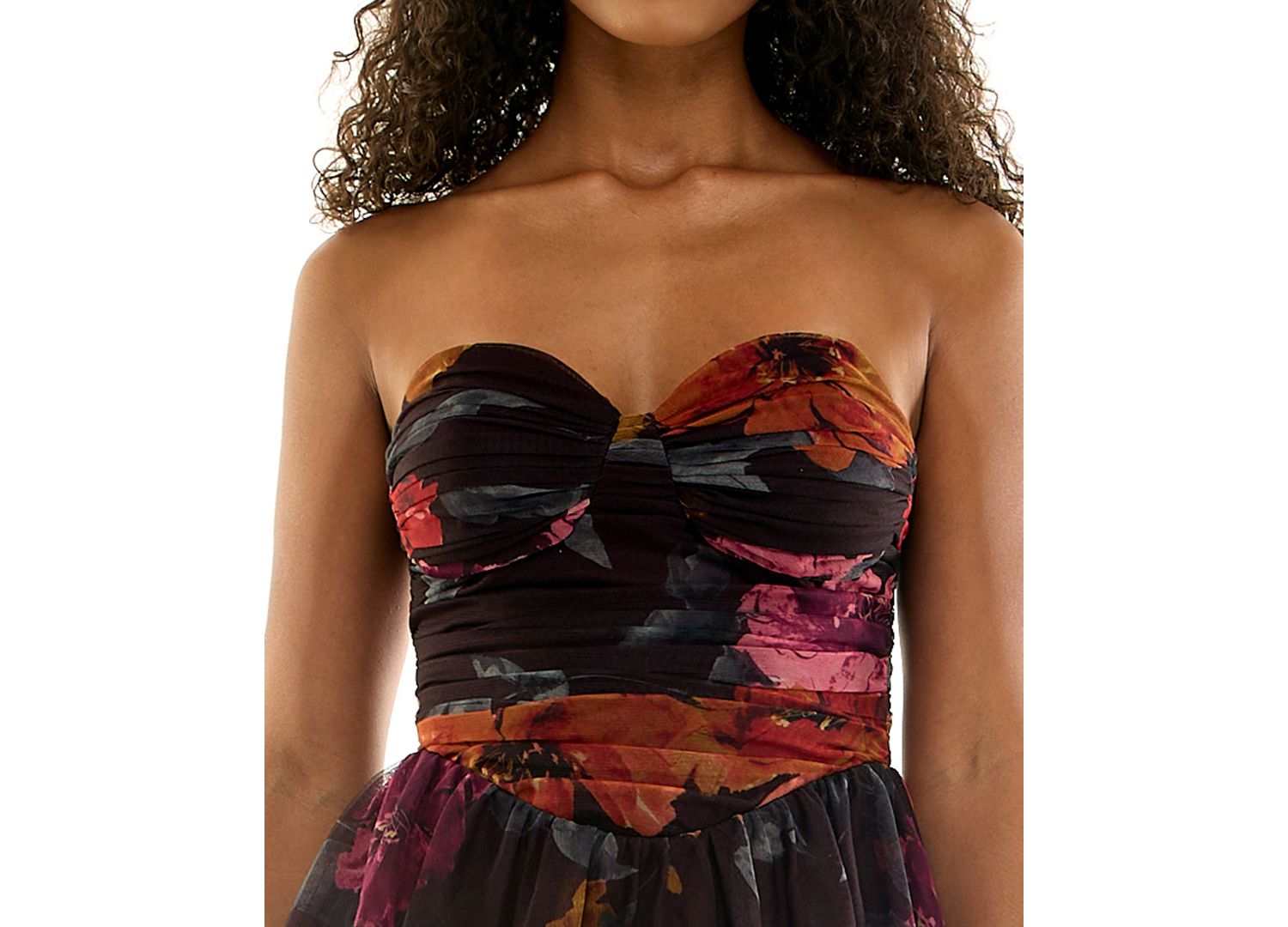 Juniors' Sweetheart Neck Strapless Fit and Flare Dress