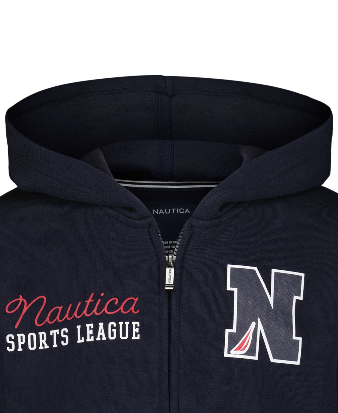Худи Nautica Long-Sleeve Texture Number для мальчиков, цвет: Тёмно-синий — фото 4