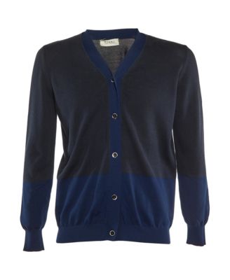 Men's Midnight Cotton Knit Button Front Cardigan