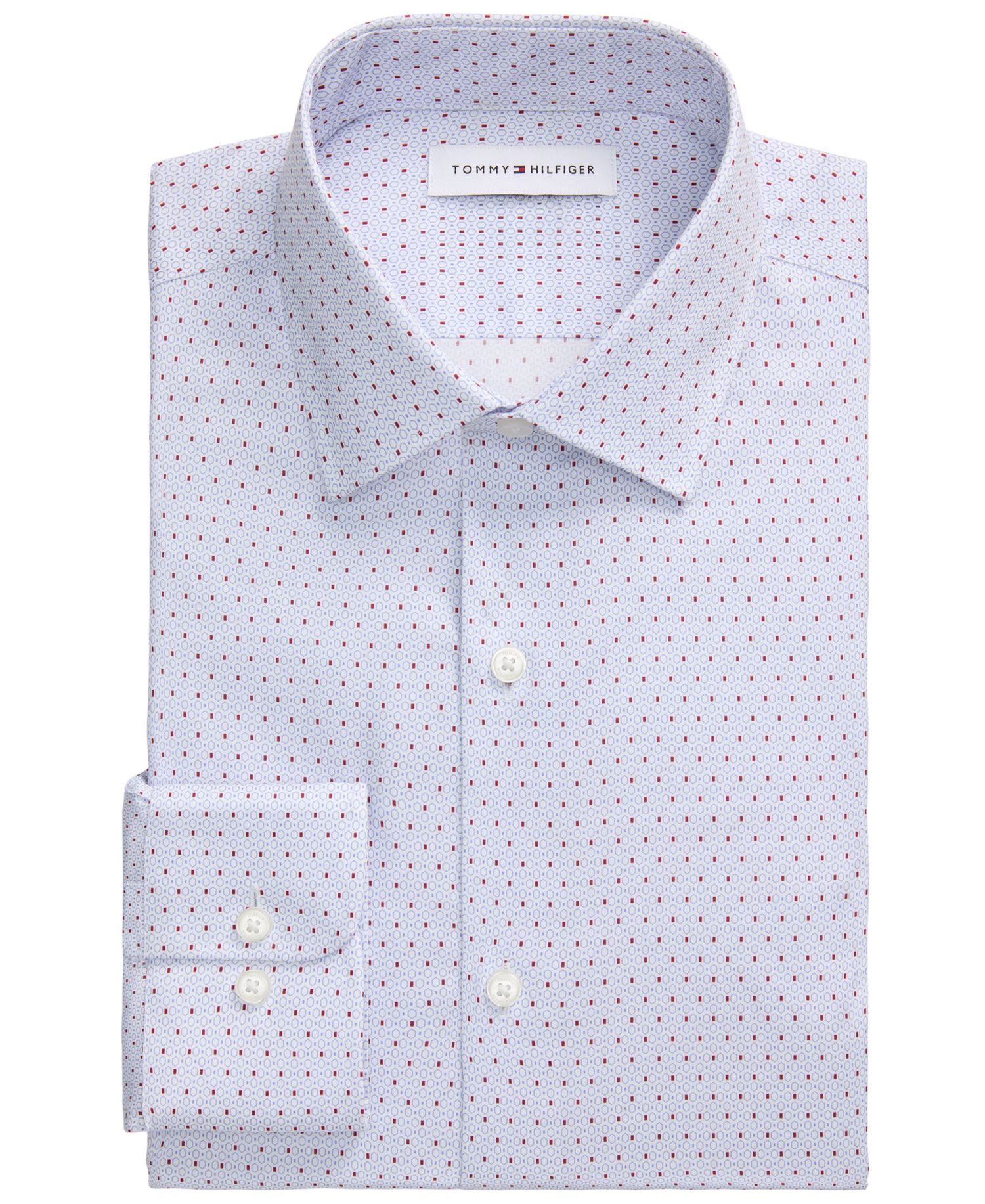 Men's Spread Collar Dress Shirt
