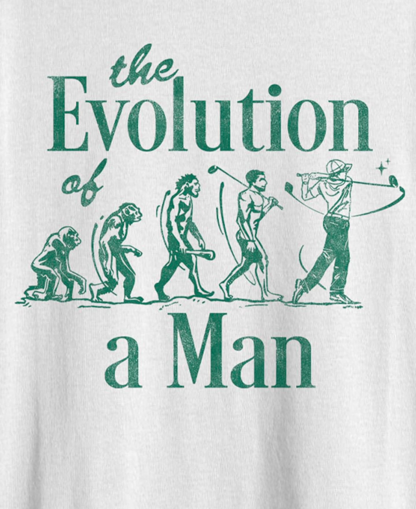Мужская футболка Fifth Sun Generic Evolution Of A Man, цвет: Белый — фото 3