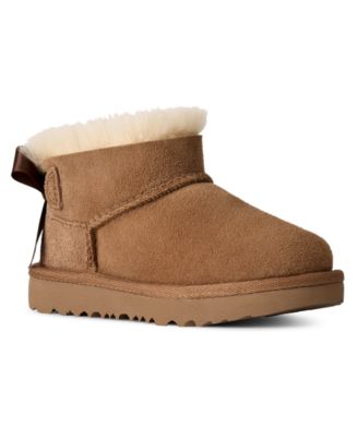 Toddler Kids Ultra Mini Bailey Bow Zipper Booties