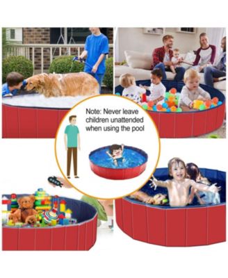 Foldable Pet Swimming Pool PVC Kiddie Baby Dog Swim Pool Bathing Tub Playmat Kids Pools