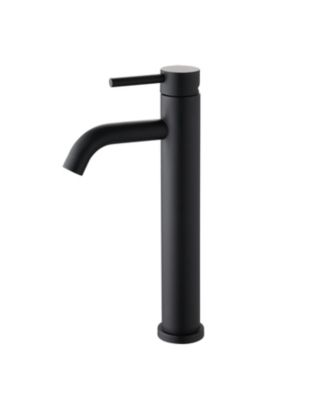 Single Hole Single Handle Bathroom Sink Faucet Modern Design Easy Install Available in   Brushed Nickel Brushed Gold