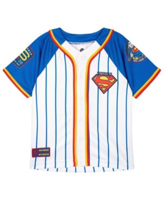Little Boys Superman (5-12) Athletic Baseball Jersey