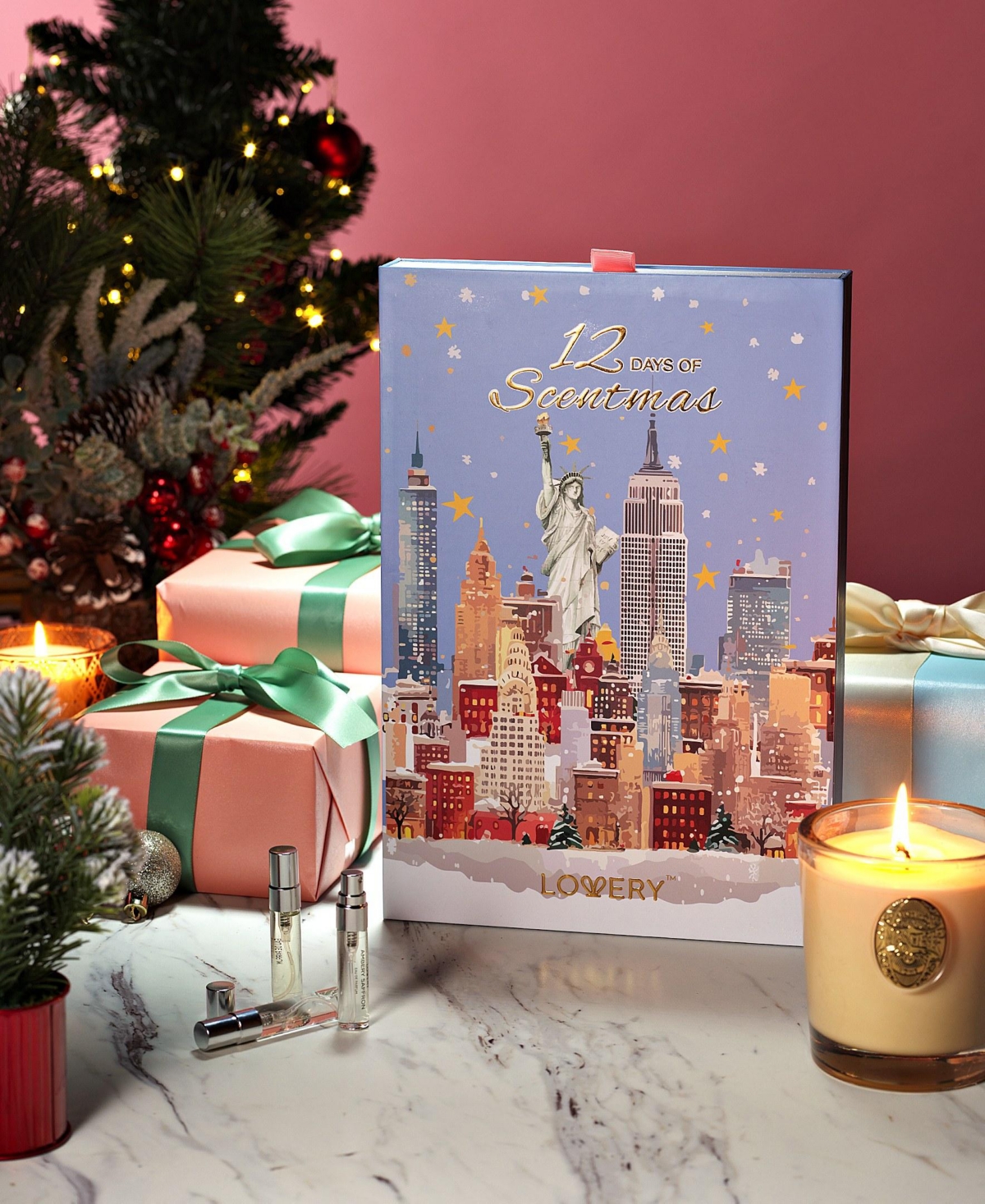 Lovery 12-Piece Limited-Edition Luxury Countdown Eau de Parfum Advent Calendar Scentmas Gift Set