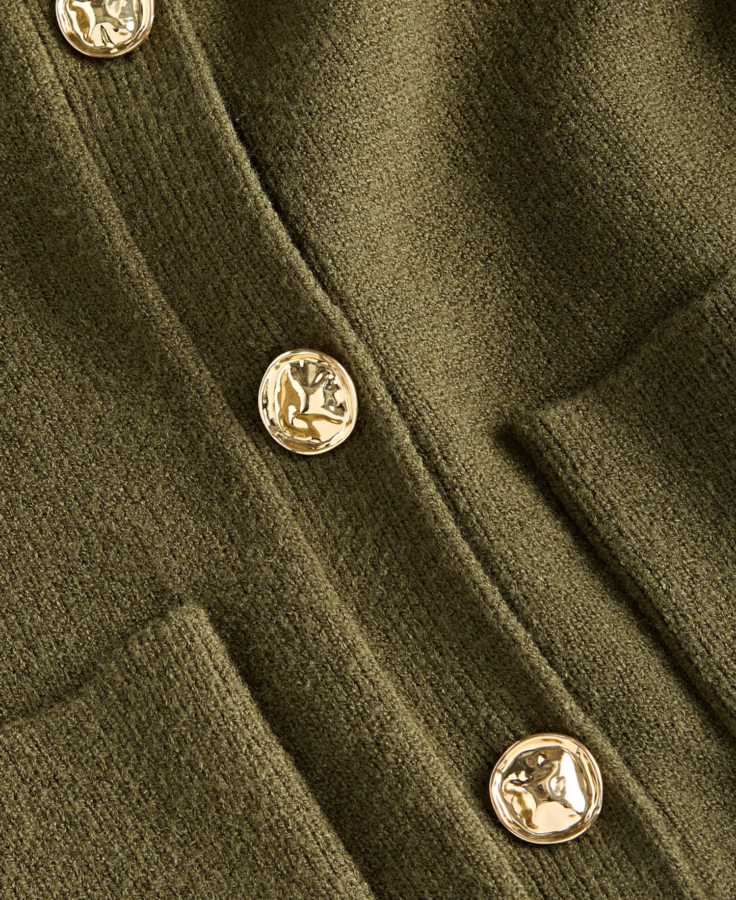 Petite Long-Sleeve Button-Front Cardigan