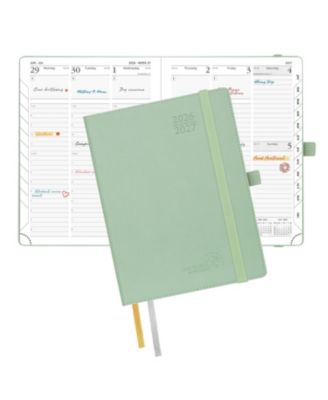 Pocket Planner 2026-2027 Academic Weekly Hourly Leather Cover