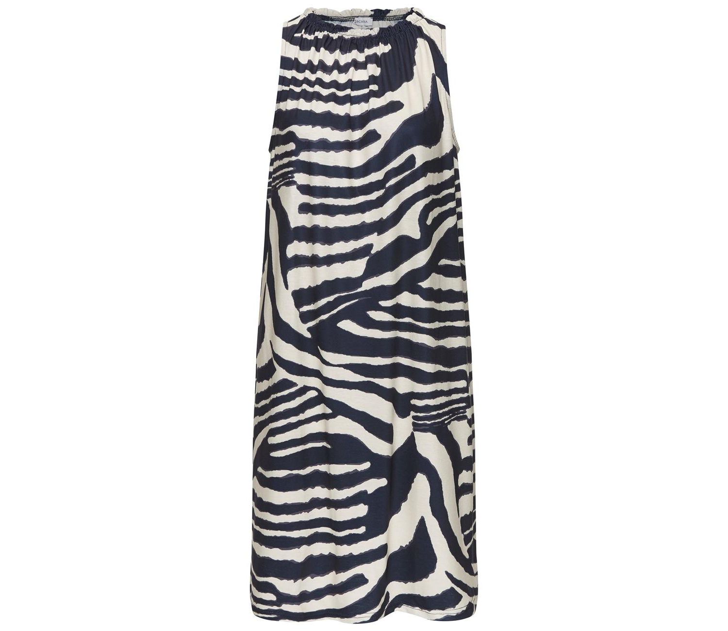 Women's Printed High Neck Swing Everyday Comfort Shift Short Dress