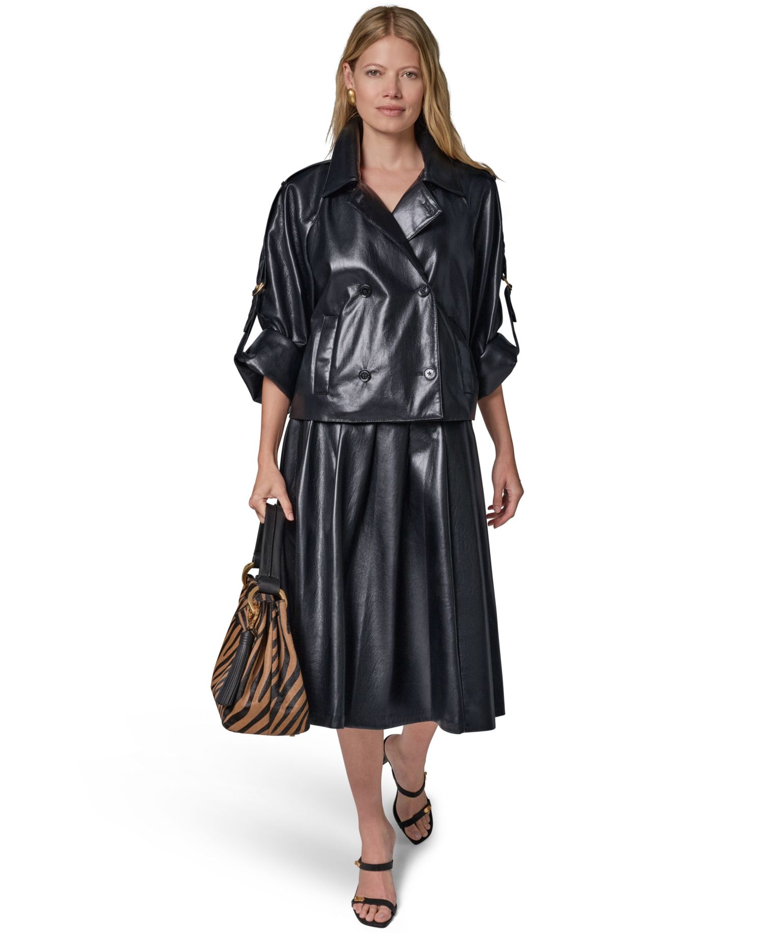 Women's Roll-Sleeve Short Jacket