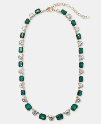 Crystal All-Around Collar Necklace, 16" + 3" extender