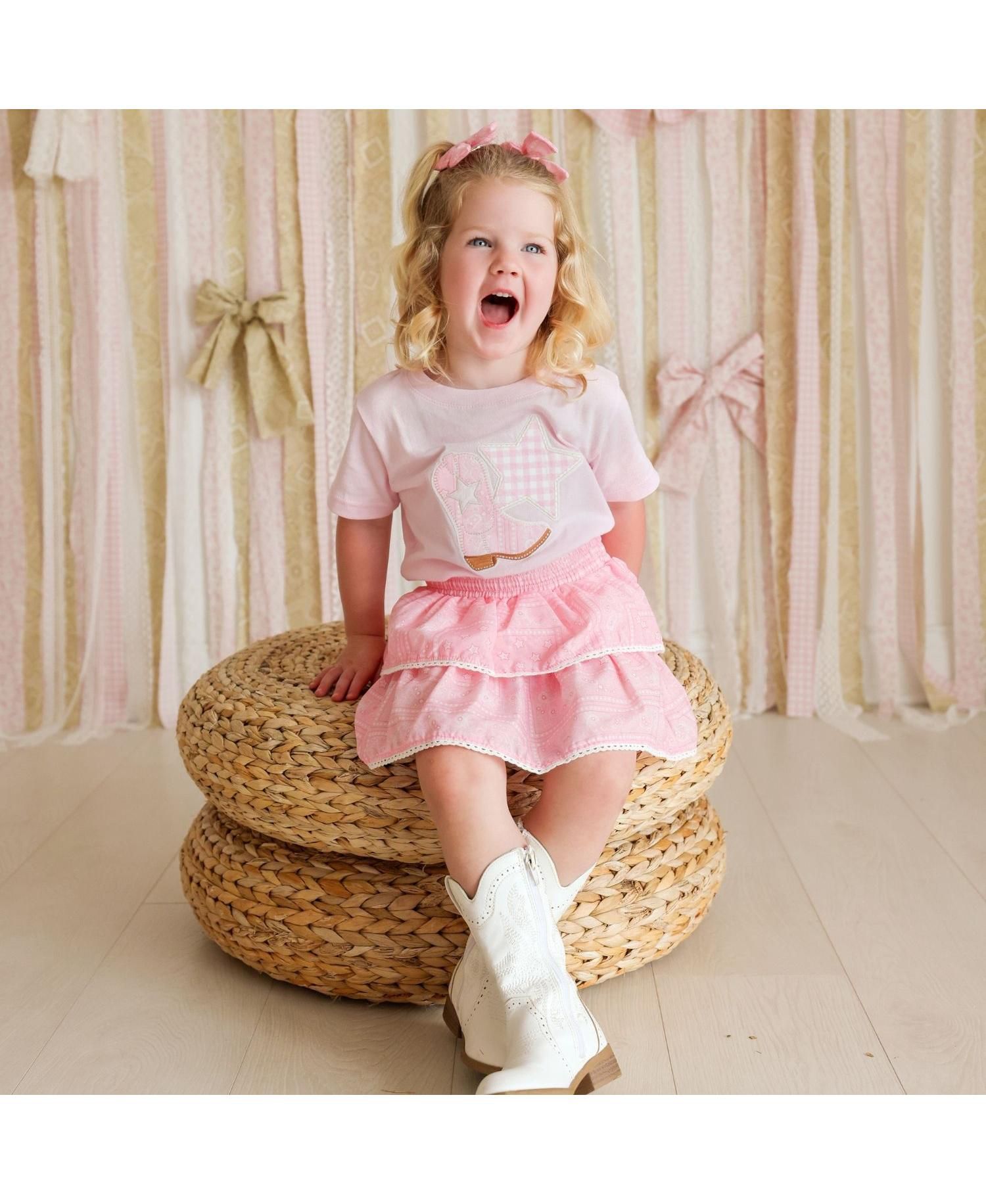 Little Girls Bandana Western Skirts