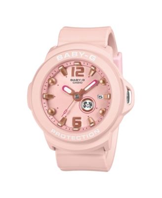 Baby-G Women's Pink Resin Analog Watch 42.4mm