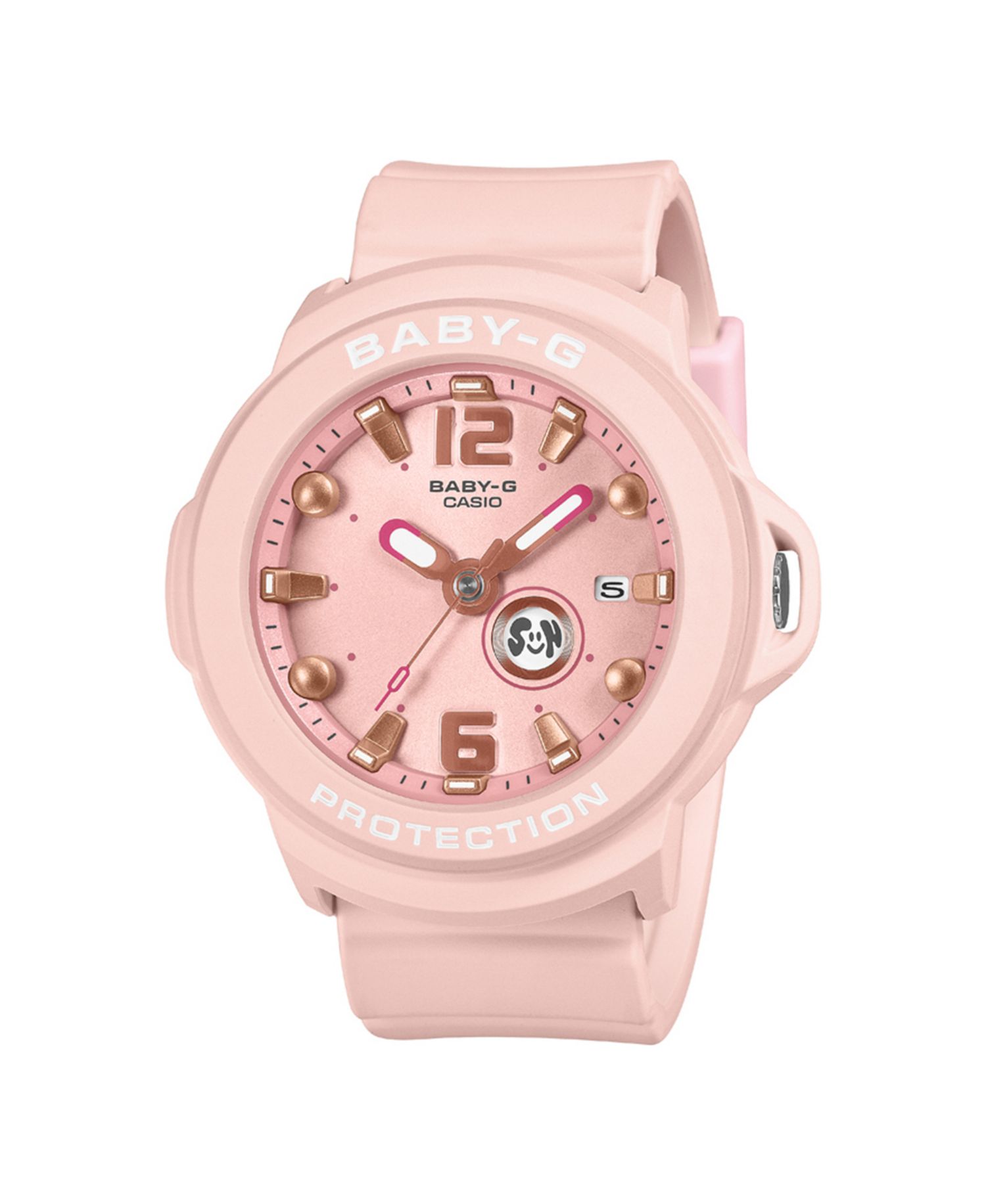 Baby-G Women's Pink Resin Analog Watch 42.4mm