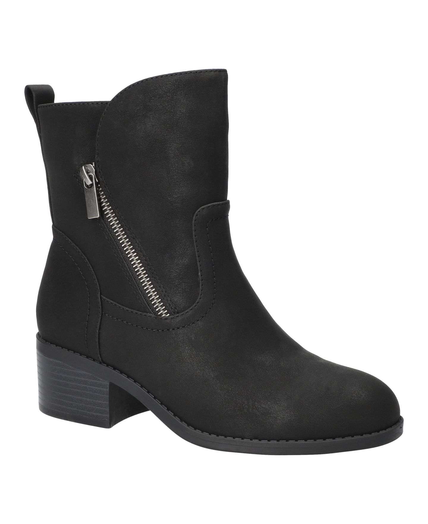 Женские ботинки Easy Street Rocky Casual Round Toe Booties, цвет: Чёрный матовый — фото 1