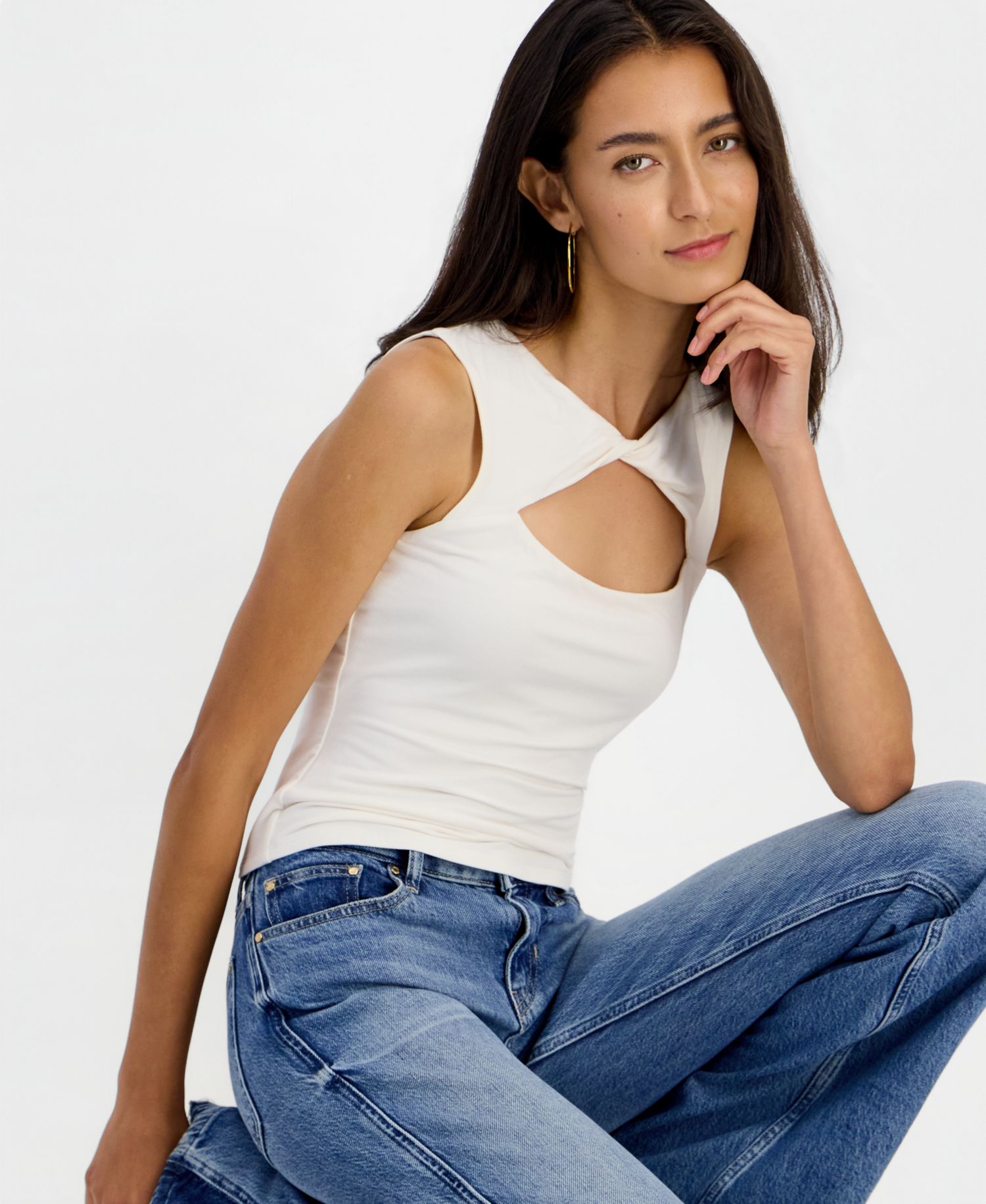 Women's Beverly Contrast Panel Flare Jeans