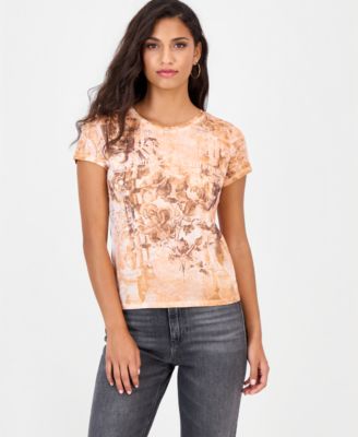 Women's Rose Pillars R4 Retro Graphic T-Shirt